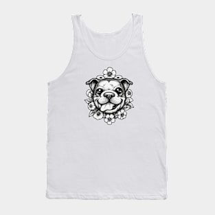 Flower happy doggy Tank Top